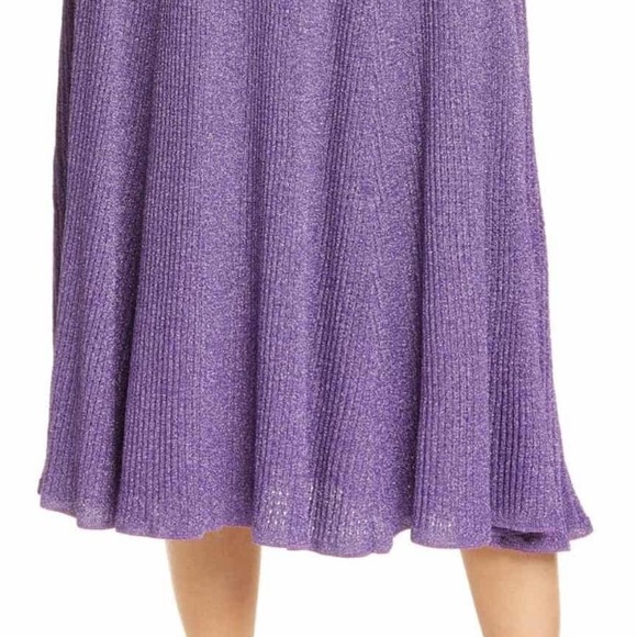 Rachel Comey Purple Sparkly Shimmer Swing Skirt - Picture 2 of 2